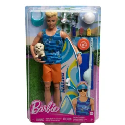 Barbie - Muñeco Ken con tabla de surf ㅤ