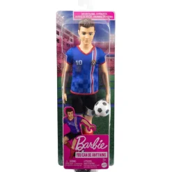 Barbie - Muñeco Ken Futbolista Camiseta Azul