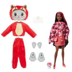 Barbie - Panda - Muñeca sorpresa con accesorios moda y mascota (Varios modelos) ㅤ