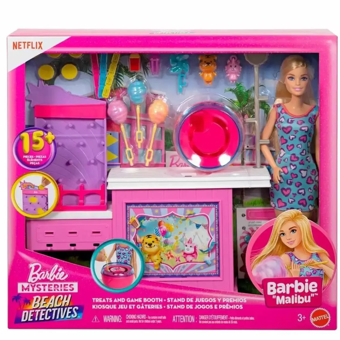 Barbie - Puesto de Algodón de Azúcar