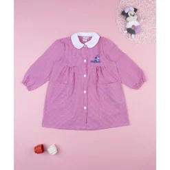 Bata escolar rosa de niña Minnie