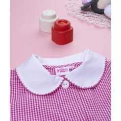 Bata escolar rosa de niña Minnie