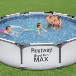 Bestway - Piscina Desmontable con depuradora Steel Pro MAX 305 x 76cm