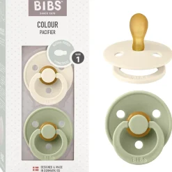 Bibs - Pack 2 chupetes Colour 0-6 meses - Ivory/Sage