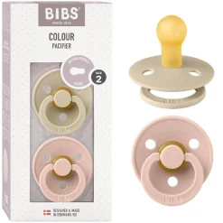 Bibs - Pack 2 chupetes Colour 6-18 meses - Vanilla/Blush