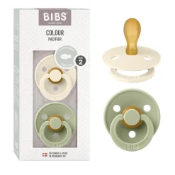 Bibs - Pack 2 chupetes Colour 6-18 meses - Ivory/Sage