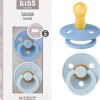 Bibs - Pack 2 chupetes Colour 6-18 meses - Blue/Baby Blue