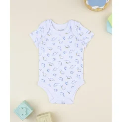 Body bebé manga corta con estampado de dinosaurios