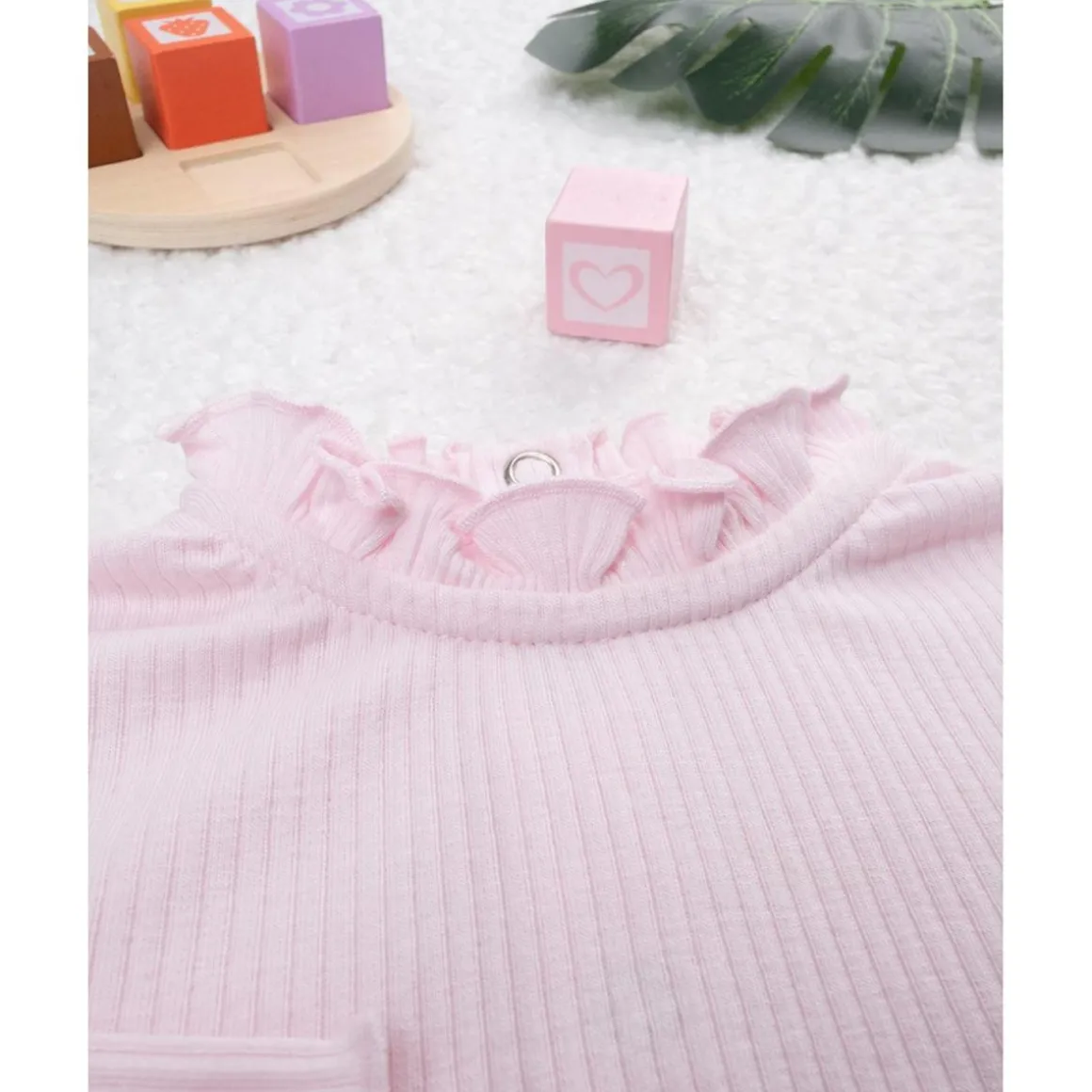 Body costilla niña rosa