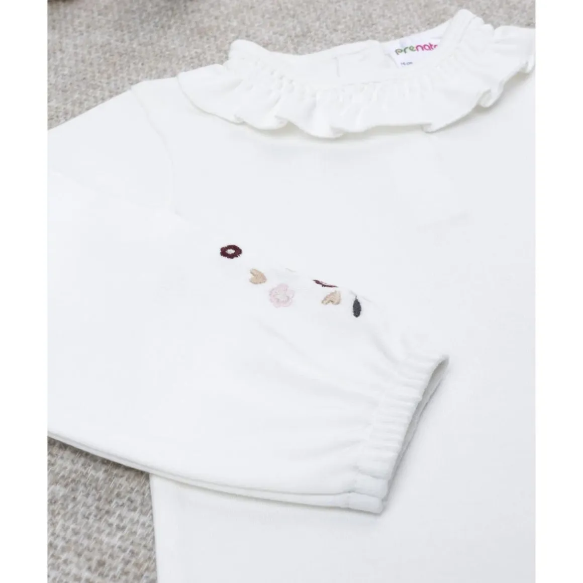 Body de niña blanco con estampado de ositos