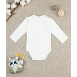 Body niña blanco con estampado de animalitos