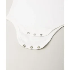 Body niña blanco con volante en el cuello