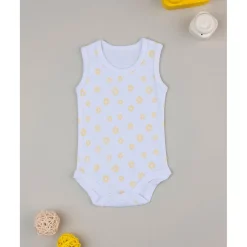 Body niña blanco margaritas amarillas