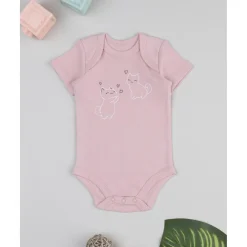 Body niña rosa con gatitos