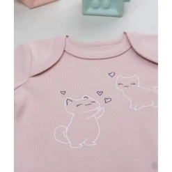 Body niña rosa con gatitos