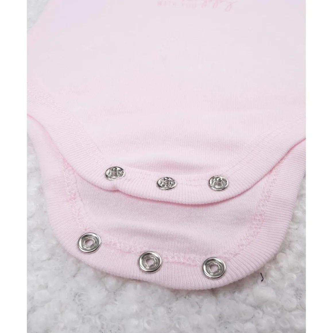 Body niña rosa de manga corta