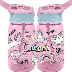 Botella cantimplora infantil de tritan 500ml con diseño Unicornio