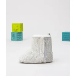 Botitas tricot beige de niña