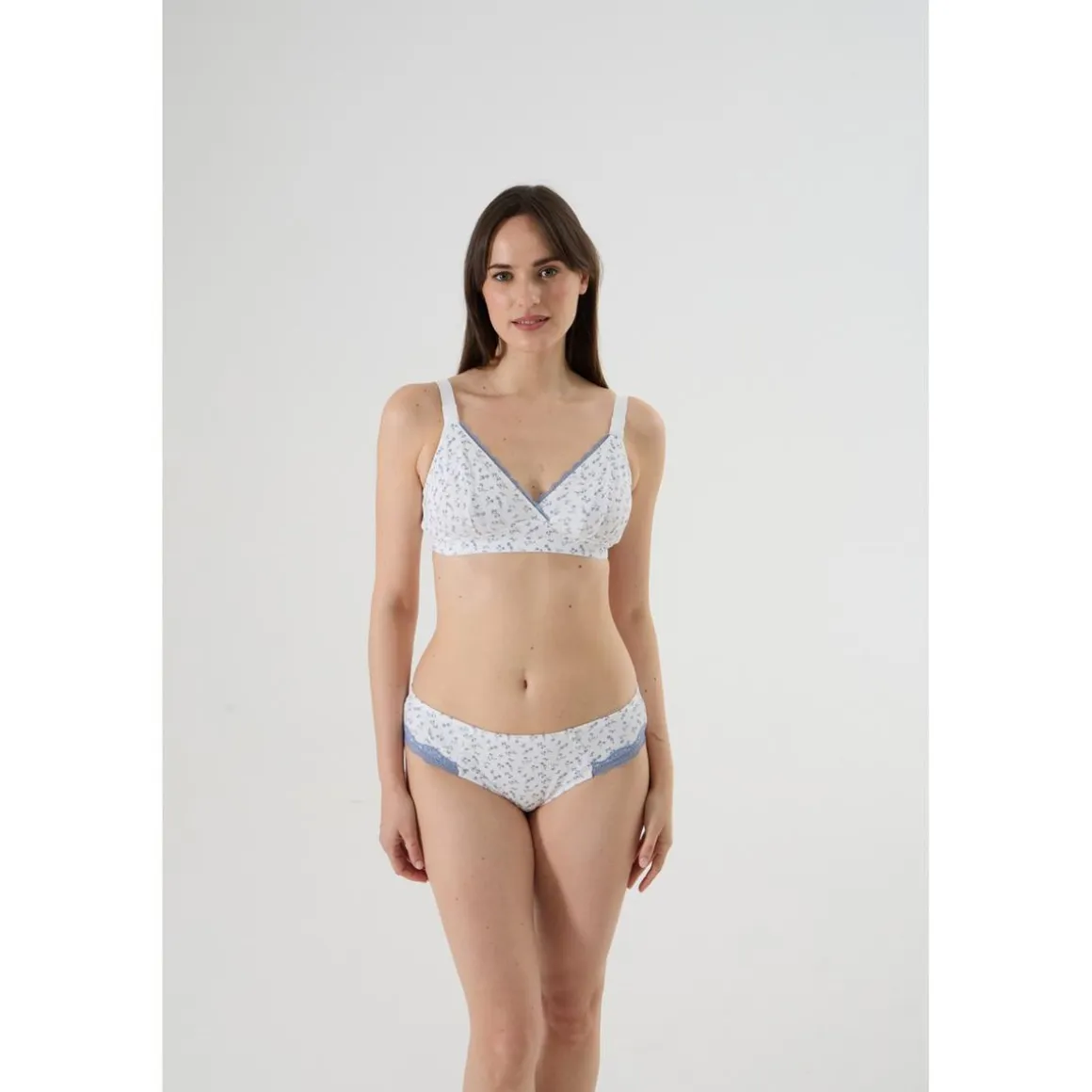 Braguita Premamá con Encaje y Estampado Floral