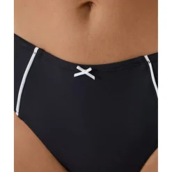 Braguita premamá negra con detalles blancos