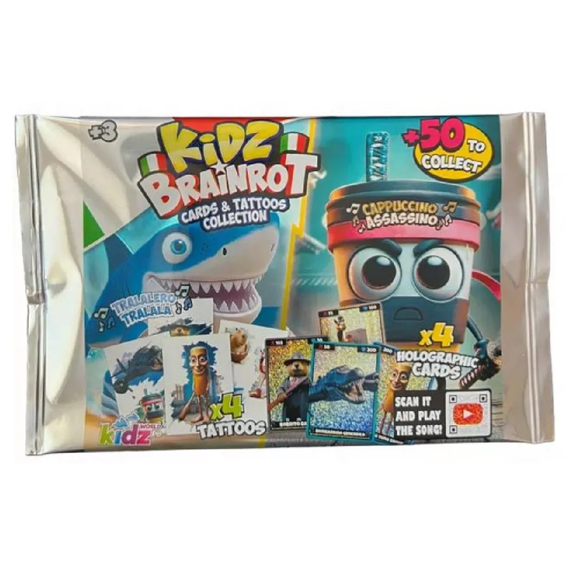 Brainrot - Sobre Cartas Holográficas + Tattoos