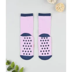 Calcetines antideslizantes niña rosa corazones