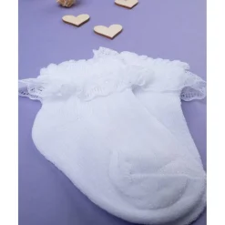 Calcetines cortos de algodón blanco