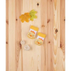 Calcetines unisex con sonajero pollito