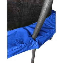 Cama elástica exterior de 366 cm con red, escalera y refuerzo de protección