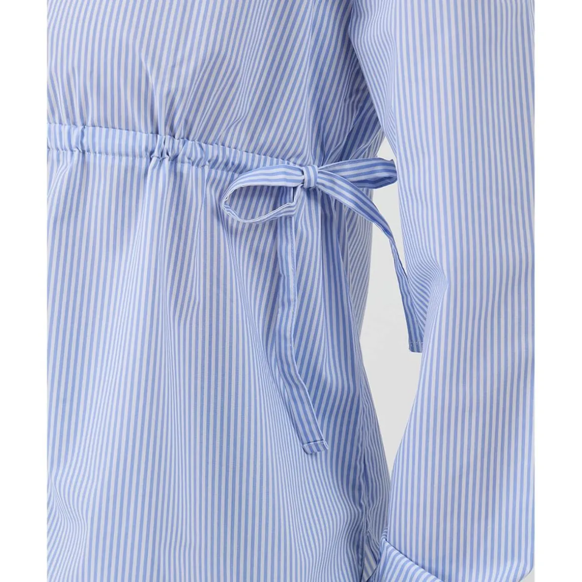 Camisa premamá de popelina a rayas