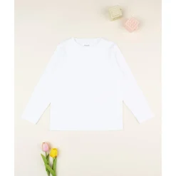 Camiseta blanca básica para niño