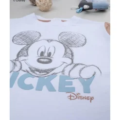 Camiseta blanca con Mickey Mouse para niño