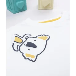 Camiseta blanca “You make me happy” para niño