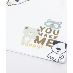 Camiseta blanca “You make me happy” para niño