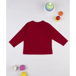 Camiseta burdeos con estampado "Good Player"