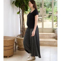 Camiseta de lactancia en algodón Negro