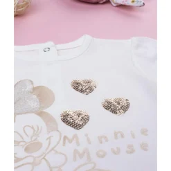 Camiseta de niña Minnie con strass