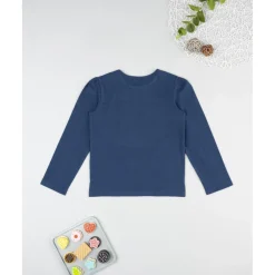 Camiseta niña azul con ardilla