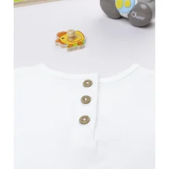 Camiseta niña blanca con zorrito