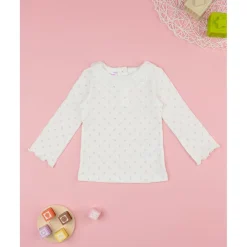 Camiseta niña blanca estampada