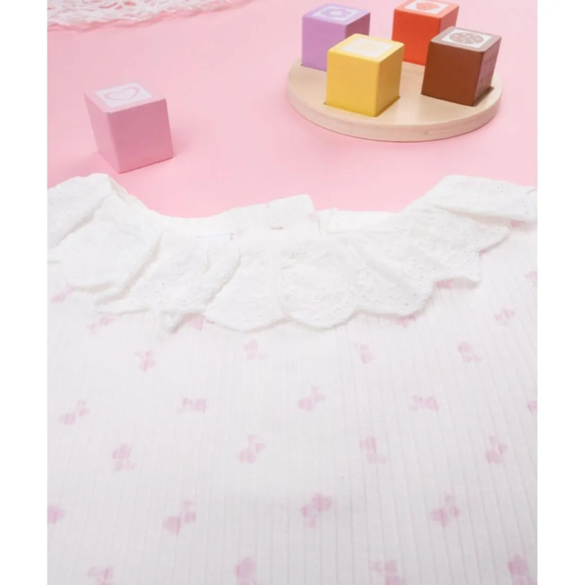 Camiseta niña blanca estampada