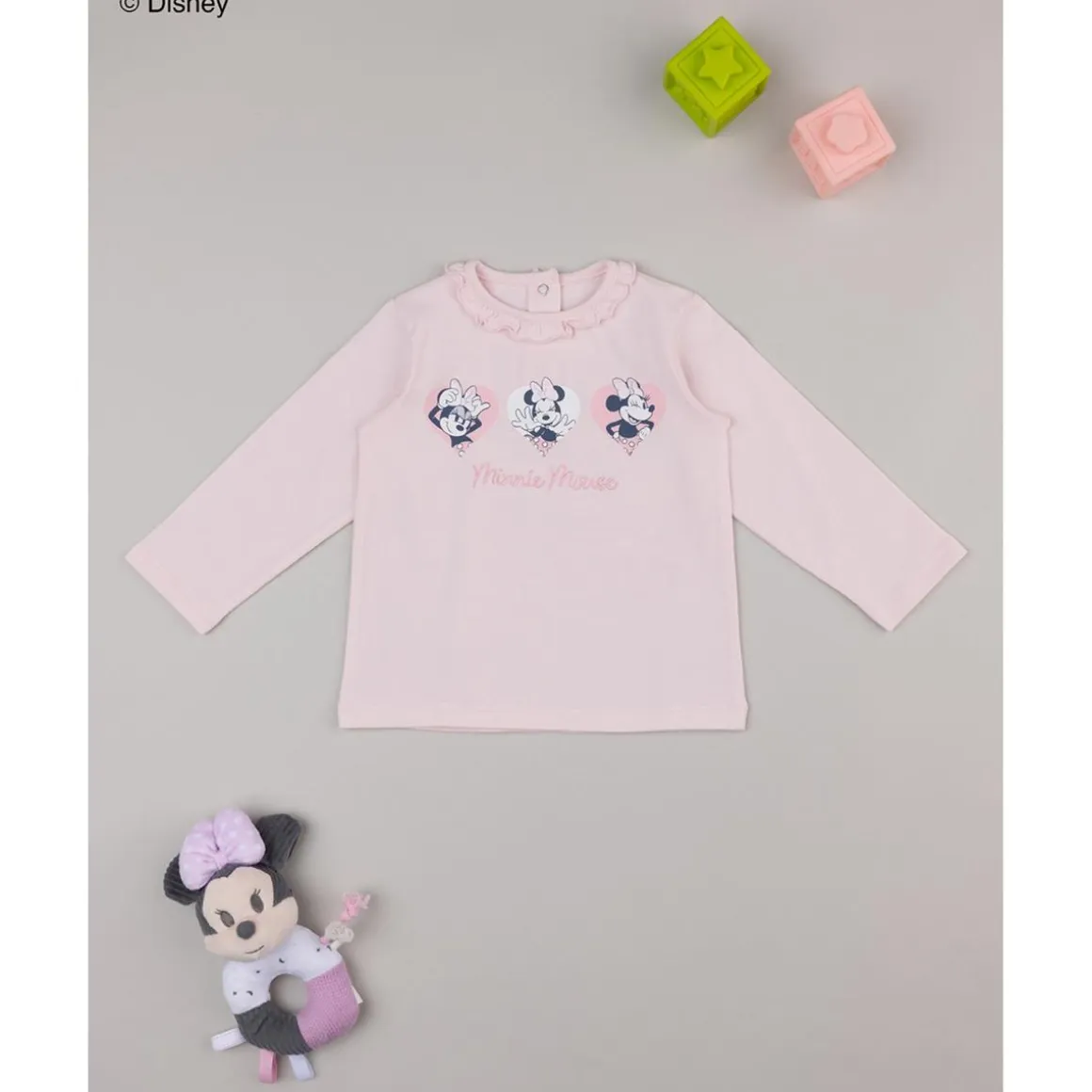 Camiseta niña Minnie rosa