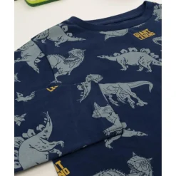Camiseta niño azul con estampado “Dino Allover”