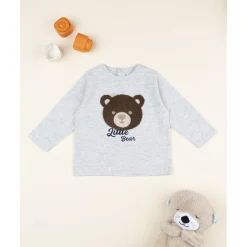 Camiseta niño gris osito