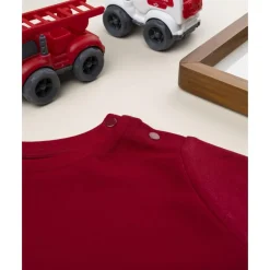 Camiseta roja de manga larga para niño