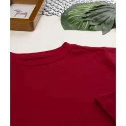 Camiseta roja de manga larga para niño