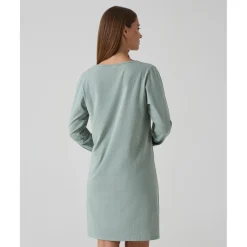 Camisón verde con estampado de lunares