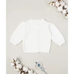 Cardigan blanco de niña