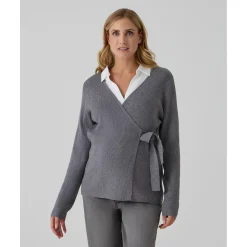 Cardigan cruzado gris premamá