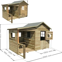 Casa de madera infantil Hacienda